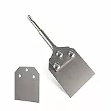 CPROSP SDS-Plus Spachtelmeissel Meißel 250x100mm mit 1 Ersatzteil, zum Abtragen von Bodenbelägen und Beschichtungen in Verbindung mit Abbruchgeräten