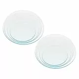 TOBBOMEY 8 Stück Teiliges Labor Watch Glasses Transparente Hitzebeständige Glaswaren für Verdampfung Becherschutz und Lastaufnahme für Schul Chemielabor