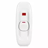 Fdit AC 250V 10A Inline ON/Off Tisch Schreibtischlampe Kabel Schalter mit LED-Kontrollleuchte MEHRWEG VERPACKUNG socialme-eu(Weiß)