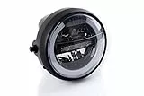Puig 1944N LED-Scheinwerfer Lumen für Motorräder im Neoretro-Stil mit moderner Lichttechnologie, Schwarz