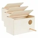 Trixie 5630 Nistkasten, 21 × 13 × 12 cm/ø 4 cm (Packung mit 3)