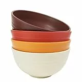 greenandlife 24 OZ Kunststoff Müslischalen/Salatschalen, Ramen Schüssel 4er Set, Leicht und Unzerbrechliche, BPA-frei, Camping Suppenschalen für Erwachesene, Mikrowellen& Spülmaschinenfest
