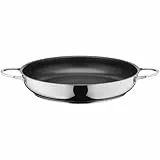 Silit Calabria Brat-/ Servierpfanne 32 cm Induktion, Edelstahl beschichtet, Edelstahlgriff, backofenfest, für schonendes Braten