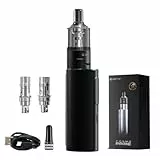 Original VAPTIO Cosmo Prime Kit Elektronische Zigarette 2400 mAh 40W Power Starter Kit, Vape Pen mit 2 Stück Cosmo Coil 0,4 Ohm (C8)/1,0 Ohm (C5),kein Liquid kein Nikotin (Schwarz)