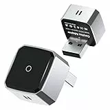 FEisca Carplay Wireless Adapter für iPhone, Apple Car Player, USB CarPlay Key, Wireless Carplay Adapter, Plug and Play, Metallmaterial Mini Größe mit Bluetooth 5.3 WiFi 5.8 GHz (Quadrat)