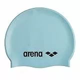 Arena Klassische Unisex-Badekappe aus weichem Silikon für Damen und Herren, intensives Training und Rennen, komfortabel, rutschfest, Langhaar, Pastellblau