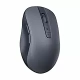 Lenovo Maus kabellos WL300, Wireless Bluetooth Mouse mit leise Klicks, Wireless Computer Mouse,3 Einstellbare DPI für Office Home,Tragbare Maus für Rechtshänder,Kompatibel mit PC,Mac,Laptop,Grau