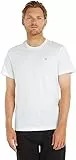 Tommy Jeans Herren Tjm Xslim Jersey Tee Dm0dm04411 Langarmhemd, Weiß (Classic White), XL EU