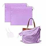 GONGKANGYUAN 2 Stück Schuhtasche Kordelzugbeutel Aufbewahrungsbeutel Aufbewahrungstasche aus Seide für Handtaschen-Organizer Geldbörse Taschenbücher Schuhe Stiefel (Veilchen, 50×60 cm)