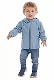 first instinct by killtec Unisex Baby Fios 10 Mns Jckt Funktionsjacke Regenjacke Mit Kapuze, Hell Denim, 86-92 EU