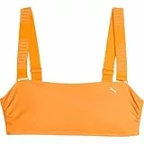 Puma Damen Bandeau Bikini Top, Sun Orange, S EU