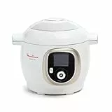 Moulinex Cookeo Multicuiseur intelligent, Capacité 6 L, Haute pression, Ecran intuitif, Guide de cuisson pas à pas, Couvercle de conservation, Application dédiée, 150 recettes, Blanc CE85CA10