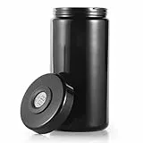 UV Schutz Vorratsdosen 1000ml Vorratsbehälter mit Digitalem Feuchtigkeits Stash,Luftdicht Geruchsneutral Aufbewahrungsbehälter,Nachfüllbarer Stash Jar Gläser für Kaffee Tee Trockenwaren Gewürzbehälter
