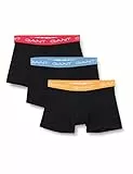 GANT Herren Trunk 3-Pack Boxershorts, Schwarz 3, S