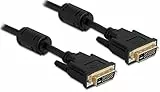 Delock Kabel DVI 24+5 Stecker  DVI 24+5 Stecker 1 m Schwarz