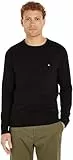 Tommy Hilfiger Herren Pullover Essential Cotton Crew Neck aus Baumwolle, Schwarz (Black), XL