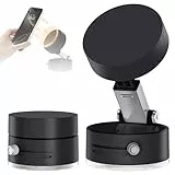 DOMAVER Auto Handyhalterung, Vakuum Magnet Handyhalter 360° Drehbar Auto Navigation Halterung - Universal für Metall, Glas, Wand, Spiegel & Autofenster | Tragbar, Kabellos mit TPE Saugnapf, Schwarz