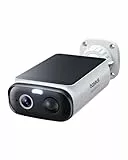 Baseus Security S1 Lite Solocam Überwachungskamera Aussen Solar Akku WLAN, IP67 Wetterfest, Kamera Überwachung Kabellos Außen 2K 135°, Farbnachtvision, Keine Gebühren, Kompatibel mit Alexa & Google