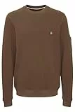 FQ1924 FQWilliam Herren Sweatshirt Pullover Sweater mit Rundhals-Ausschniit Label-Details Rippbündchen 100% Baumwolle Regular fit, Größe:XL, Farbe:Major Brown (190810)