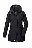 G.I.G.A. DX Damen Softshell Parka/Softshelljacke mit abzippbarer Kapuze GW 22 WMN SFTSHLL PRK, schwarz, 42, 42210-000