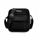 JENCVNL Umhängetasche Damen Crossbody Bag Klein Cord Schultertasche Casual Umhängetasche Handytasche zum Umhängen für Spaziergang Arbeit Alltag Reisen (Schwarz)