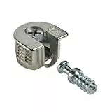Hettich HKB ® 16 Stück Exzenter Verbindungsbeschlag VB 35/16, ø 20 mm, Zinkdruckguss vernickelt, Qualitätsprodukt von Hersteller, Artikel-Nr. 62494