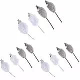 Kerbl Pet 84255 Maus, 4er- Beutel, 5 cm, grau/weiß (Packung mit 3)