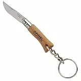 Opinel Mini-Messer, Größe 2, mit Anhänger, Braun, One Size