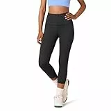 Amazon Essentials Damen Active Sculpt Workout Athleisure Capri-Leggings mit hohem Bund (in Übergröße erhältlich), Schwarz, L