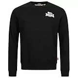 Lonsdale Herren Rundhals Sweatshirt schmale Passform LONGRIDGE, Schwarz, L