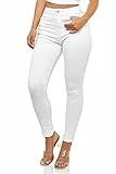 Elara Super High Waist Damen Hose Chunkyrayan EL12-1 White 40 (L)