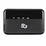 VBESTLIFE 5G WiFi 6 Mobiler Hotspot, 5G-Router mit SIM-Kartensteckplatz, Tragbares Internetgerät für Unterwegs, Unterstützt 32 Benutzer, 10.000 MAh Akkus