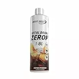 Best Body Nutrition ZEROP Vital Zuckerfreies Getränkekonzentrat Sirup Eistee-Pfirsich Ohne Aspartam 500 ml ergibt 40 L Getränk Fitness Drink mit Vitaminen B1 B6 Niacin Kalorienarm Wassersprudler