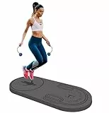 LaiEr Springseilmatte, Knieschutz, Stoßdämpfung, Springseil, Matte, Fitness-Trainingsmatte, rutschfest für Zuhause, Fitnessstudio (Grey,140 x 62 x 30 mm)