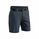 Maier Sports Nil Short M, Kurze Herren Wanderhose, Wasserabweisende Bermuda für Trekking und Hiking, PFC-frei, mSTRETCH pro 4 & Dryprotec, Grau, 54 (W38/L32)