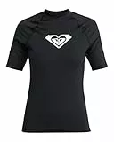Roxy Whole Hearted - Kurzärmliger Rashguard mit UPF 50 für Frauen Schwarz