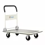 Pallit Carry Transportwagen klappbar 300kg Rollwagen mit Anti-Rutsch-Beschichtung Lenkbarer Plattformwagen Transporthilfe Handwagen