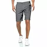 Smith & Solo Kurze Hosen Herren - Chino Shorts Kurz Baumwolle, Bermuda Hose Sommer, Laufshorts Männer Sport Trainingshose (Anthrazit, 33)