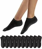 QINCAO Sneaker Socken Herren Damen 10 Paar Kurze Halbsocken Baumwolle Sportsocken Atmungsaktiv Laufsocken