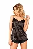 Kalimo Women's Tinos Pyjamaset, Black, XL