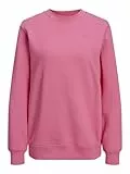 JJXX Jack & Jones Damen Jxabbie Ls Rel Every Brush Crew Noos Sweatshirt, Carmine Rose/Print:Magenta Logo, M EU