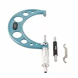 Estink Außenmikrometer,Bügelmessschrauben, Mikrometerschraube mit Schraubenschlüssel und Kunststoffbox Edelstahl001mm Präzision Nonius-Skala Bügelmessschraube (75-100 mm)