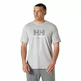 Helly Hansen Mens HH Tech Graphic T-Shirt 2.0, Grey Fog, 2XL