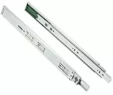 GTV Versalite Touch PRO Schubladenschienen Schubladenauszüge - 45 x 400 mm - Push-to-Open + Soft-Close Schienensystem - Teleskopschiene Kugelführung - Belastbar bis 30 Kg 1 Set= 2 Stück