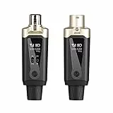 Depusheng T9 Drahtloses Mikrofon XLR Sender und XLR Empfänger Drahtloses System für dynamische und Kondensatormikrofone, Mischer, PA-System, Lautsprecher