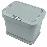 YourCasa Biomülleimer Küche 5L - Deckel mit Knopfdruck-Mechanismus- Komposteimer für alltäglichen Biomüll Behälter - Geruchsdicht - Bio Mülleimer Klein Komposter Bioeimer küchenkomposter (Mint)