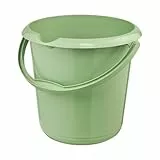 keeeper Eimer mit Ausguss, integrierter Mess-Skala und ergonomischem Griff, 10 l, Mika Eco Line, Grün (Eco Grass Green)
