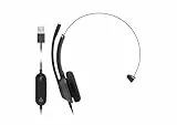 Cisco Headset 321 USB, kabelgebundener Single-On-Ear-Kopfhörer, Webex Controller mit USB-A, Carbon Black, Zwei Jahre Garantie mit beschränkter Haftung (HS-W-321-C-USB)