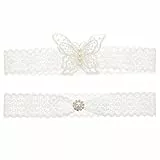BESTYASH 2stücke Hochzeits-Braut-Riemchen Aus Spitze Für Frauen Elegante Beinbänder Für Hochzeit Als Hochzeitsgeschenk Und Andenken Klassischem Design