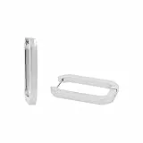 JOOP! Creolen Edelstahl Damen Ohrschmuck, 2,6 cm, Silber, Kommt in Schmuck Geschenk Box, 2039816